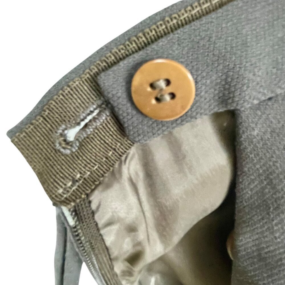 Vintage Giorgio Armani 100% Wool Gray Maxi Wrap Skirt Lined Italian EU 42 / US 6 - Picture 9 of 16